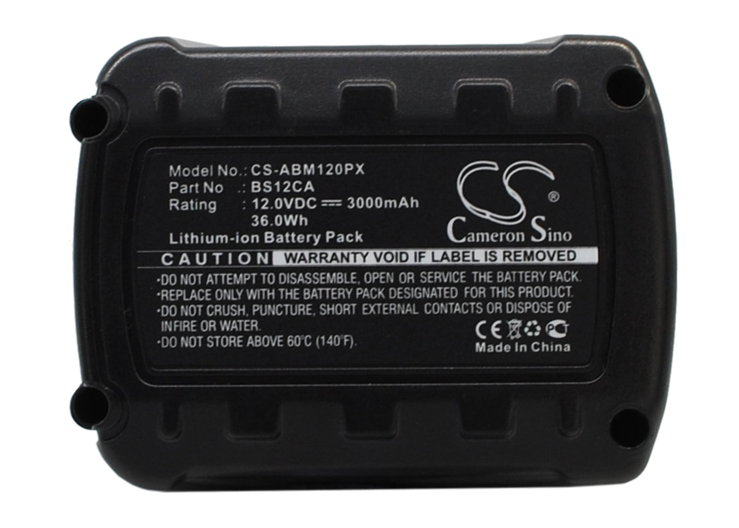 Batteri till AEG MC-BS12CA 3000mAh / 36.0Wh