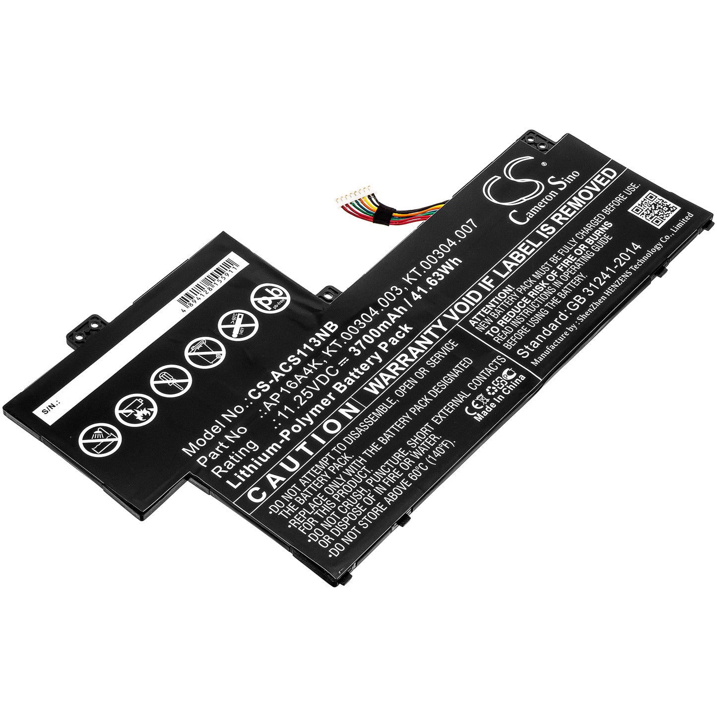 Batteri till Acer Swift 1 SF113-31-C3AJ 3700mAh / 41.63Wh