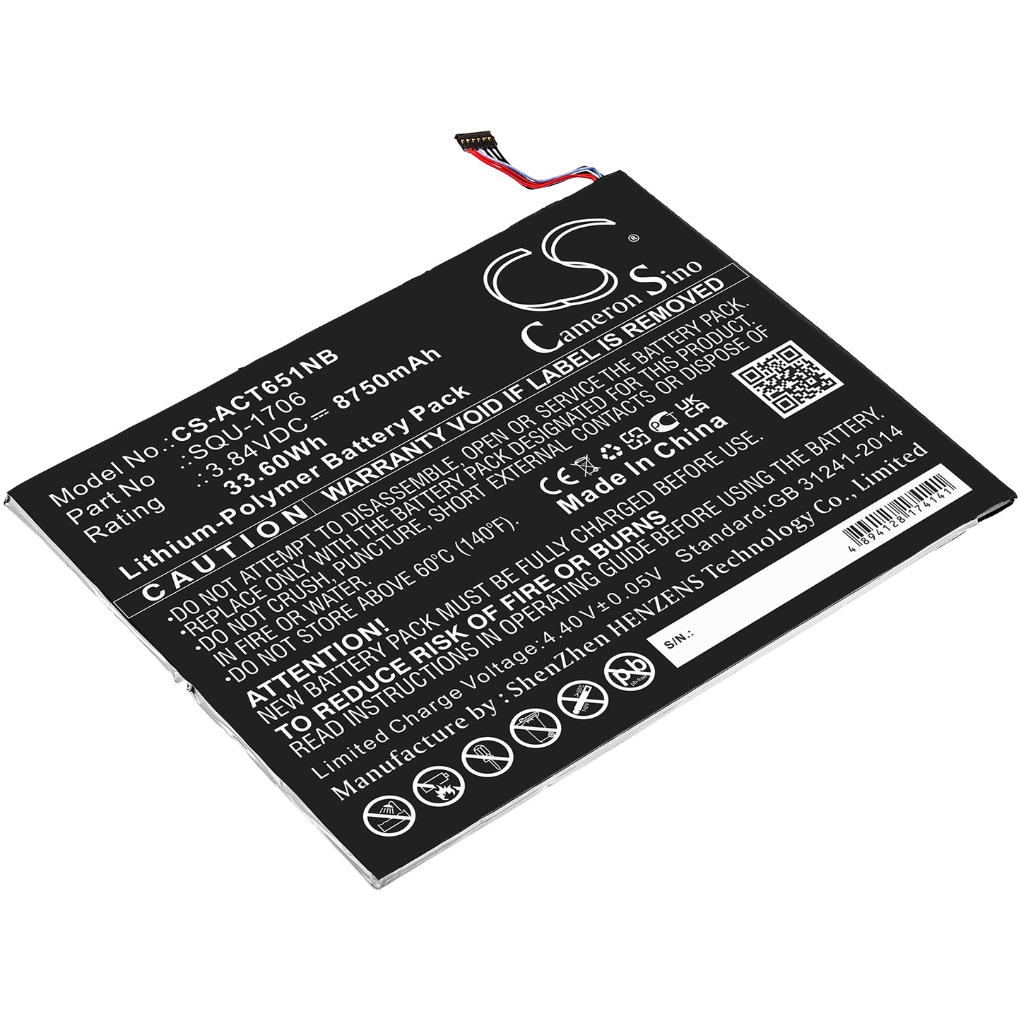Batteri till Acer D651N 8750mAh / 33.60Wh