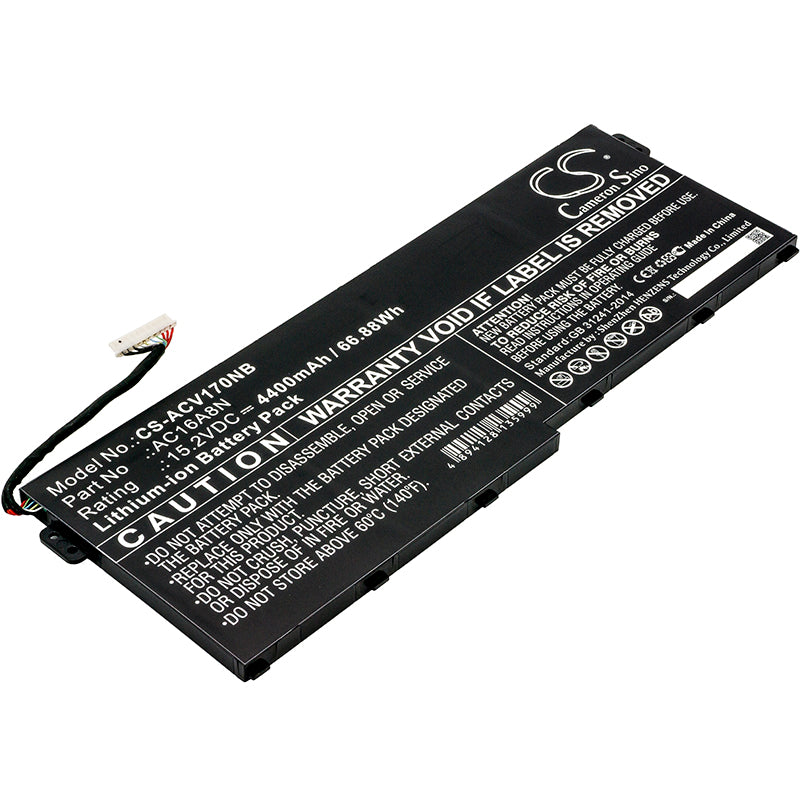 Battery for Acer Aspire V17 Nitro 4400mAh / 66.88Wh