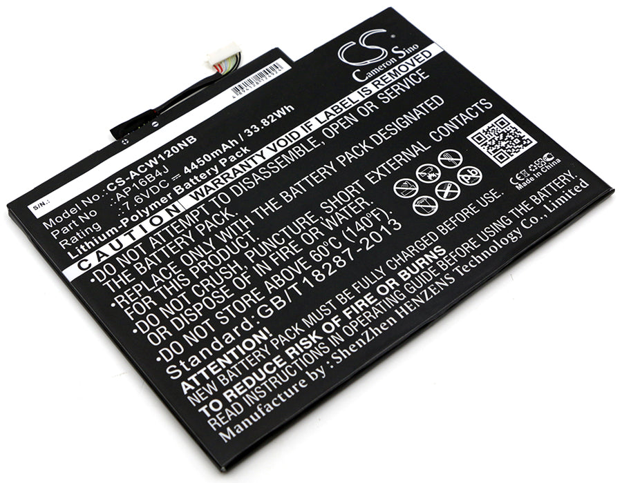Batteri till Acer Switch Alpha 12 SA5-271-55Q6 4450mAh / 33.82Wh
