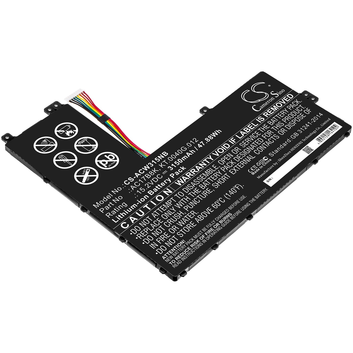 Batteri till Acer Swift 3 SF315-52G-58HG 3150mAh / 47.88Wh