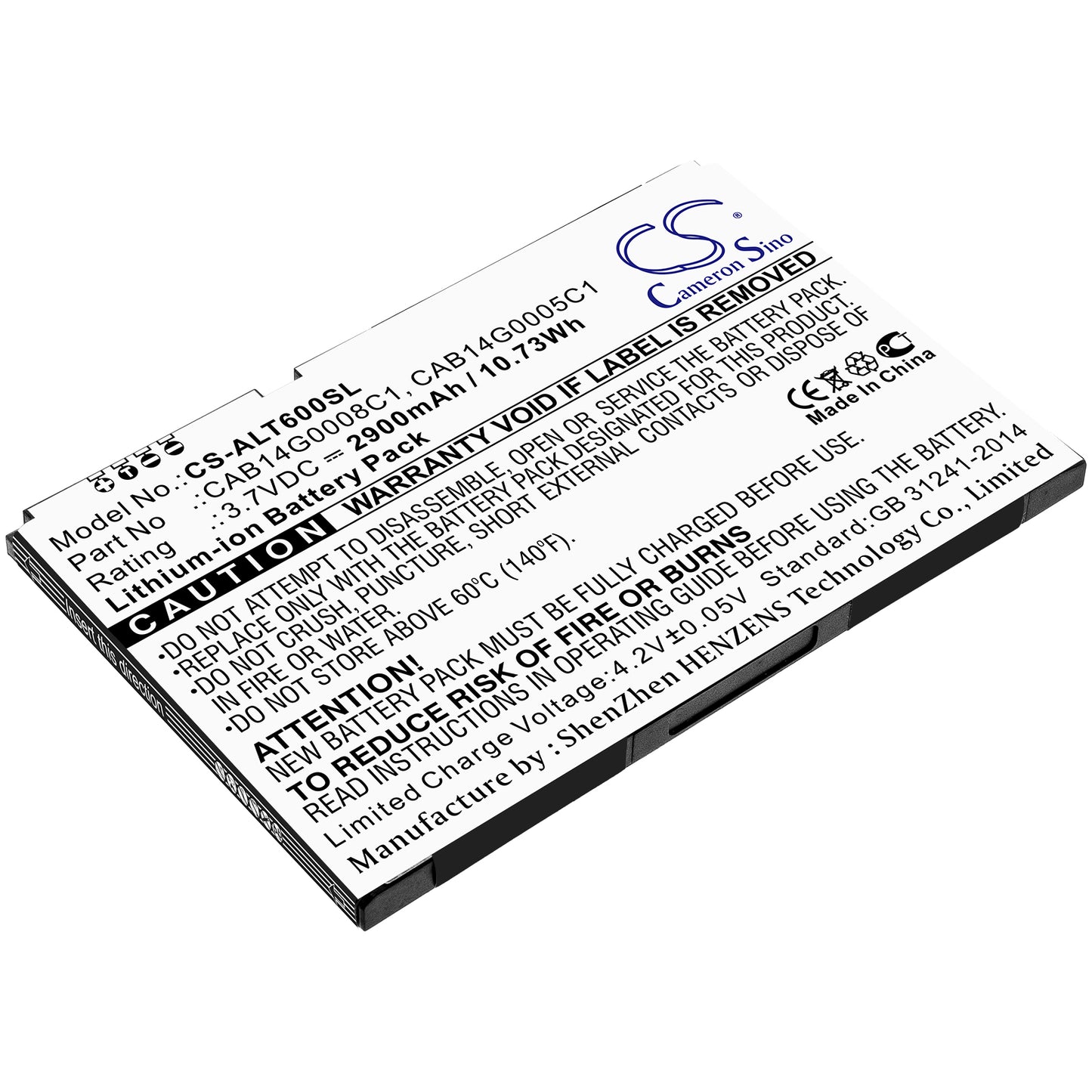 Batteri till Alcatel One Touch T60 2900mAh / 10.73Wh