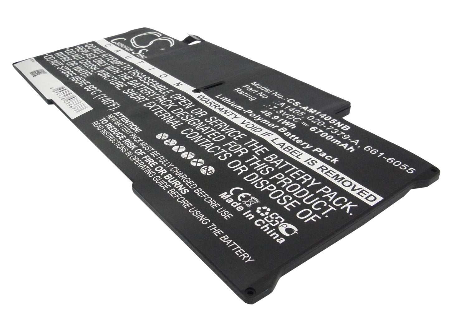 Batteri till Apple MD760CH/A 6700mAh / 48.91Wh