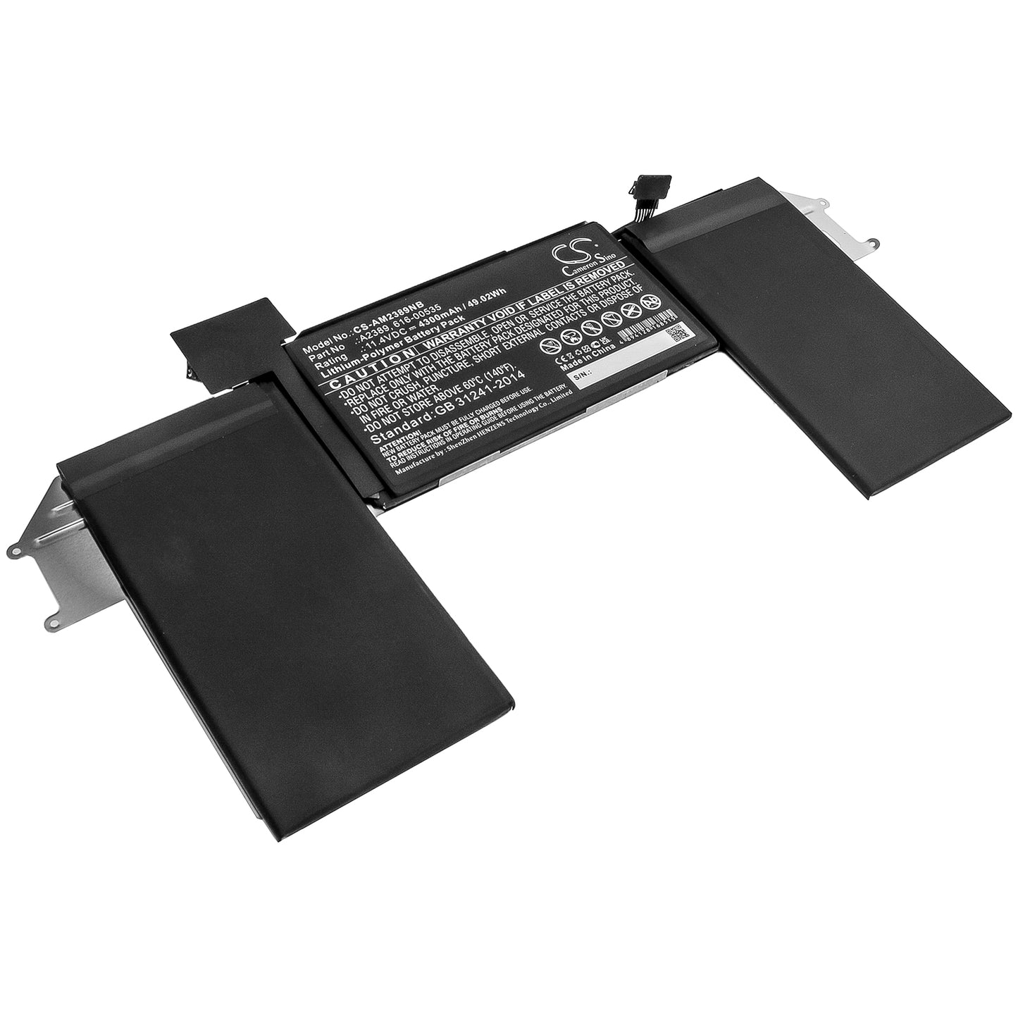 Batteri till Apple MacBook Air 13-inch A2179 EMC 4300mAh / 49.02Wh