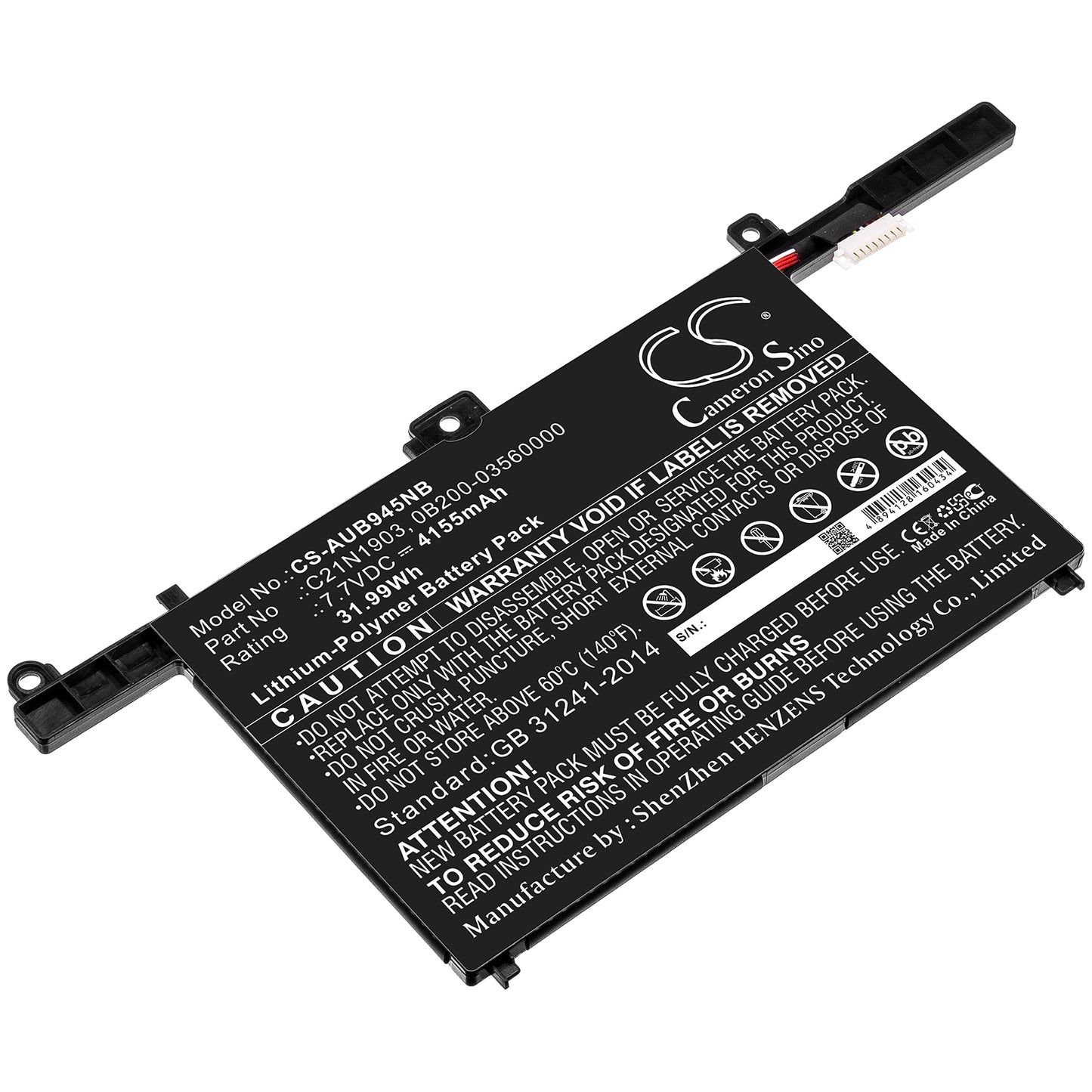 Akku Asus ExpertBook B9 B9450FA-BM0165R 4155mAh / 31.99Wh