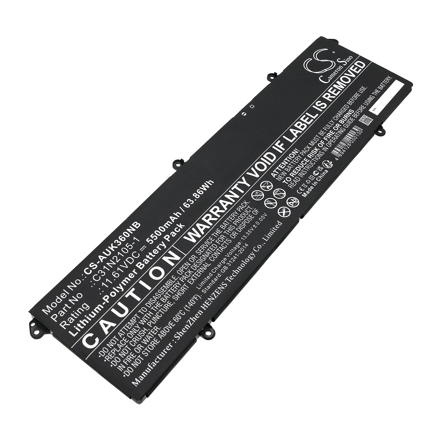 Akku Asus VivoBook 16X OLED K3605VU-N108 5500mAh / 63.86Wh