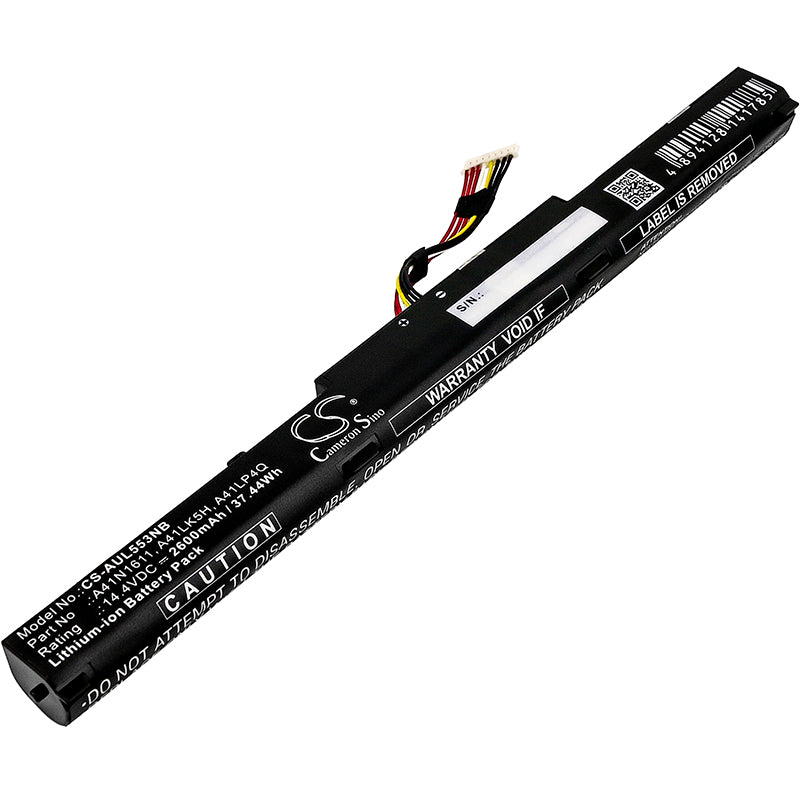 Battery for Asus ROG STRIX GL553VD 2600mAh / 37.44Wh