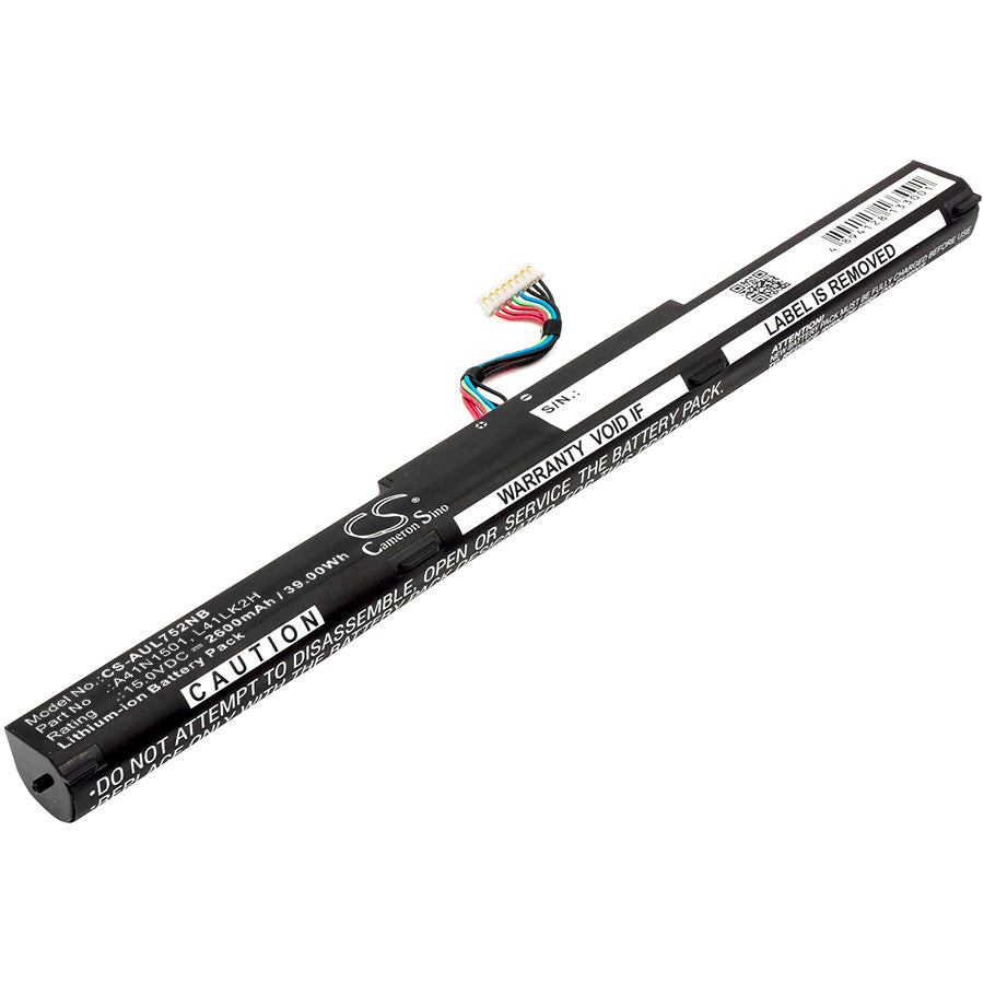 Akku Asus VivoBook Pro N552VW-FY058T 2600mAh / 39.00Wh