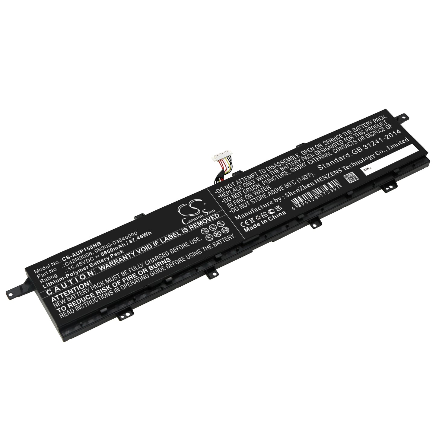 Battery for Asus ZenBook Pro Duo UX582 LR-1BH2 5650mAh / 87.46Wh
