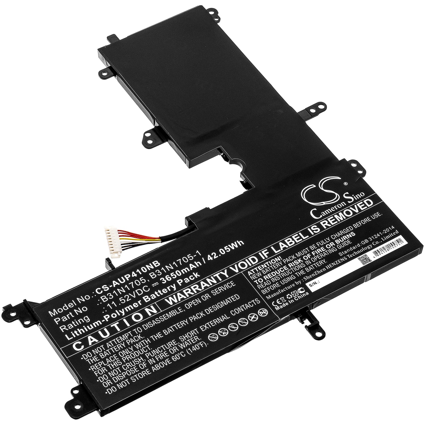 Batteri till Asus TP410UF-1A 3650mAh / 42.05Wh