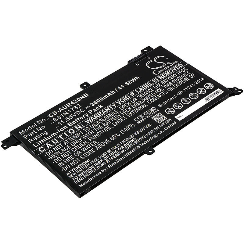 Batteri till Asus VivoBook S430FAEB128T 3600mAh / 41.58Wh
