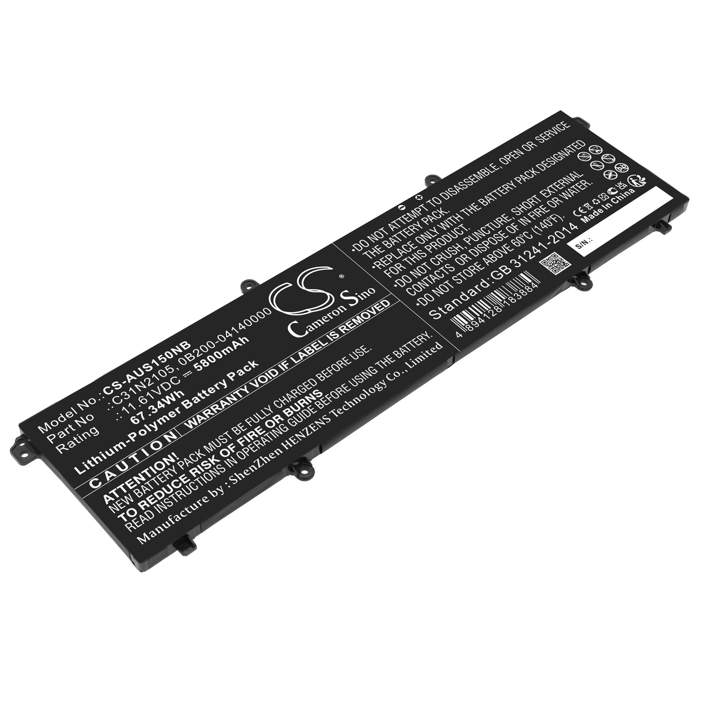 Batteri till Asus Vivobook S15 OLED K3502ZA-MA17 5800mAh / 67.34Wh