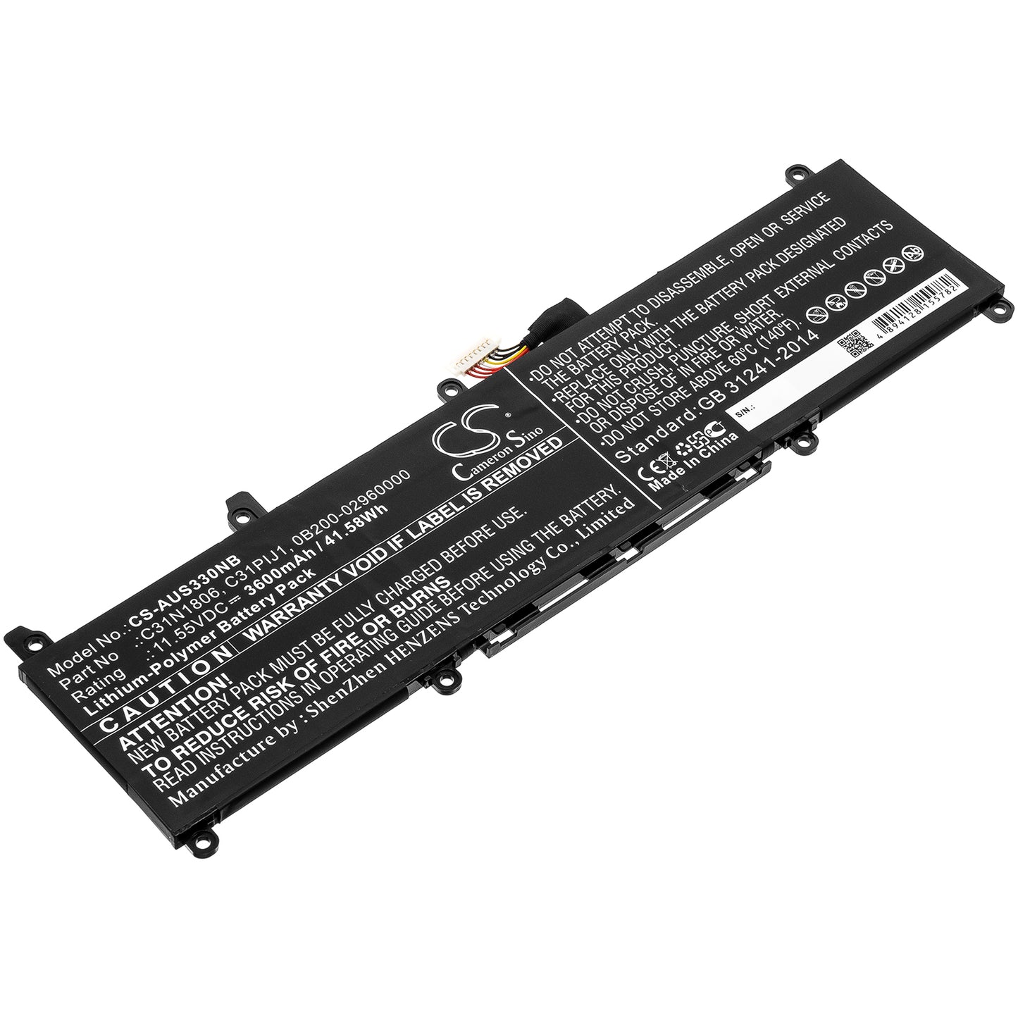 Batteri till Asus VivoBook S13 S330UA-EY843T 3600mAh / 41.58Wh