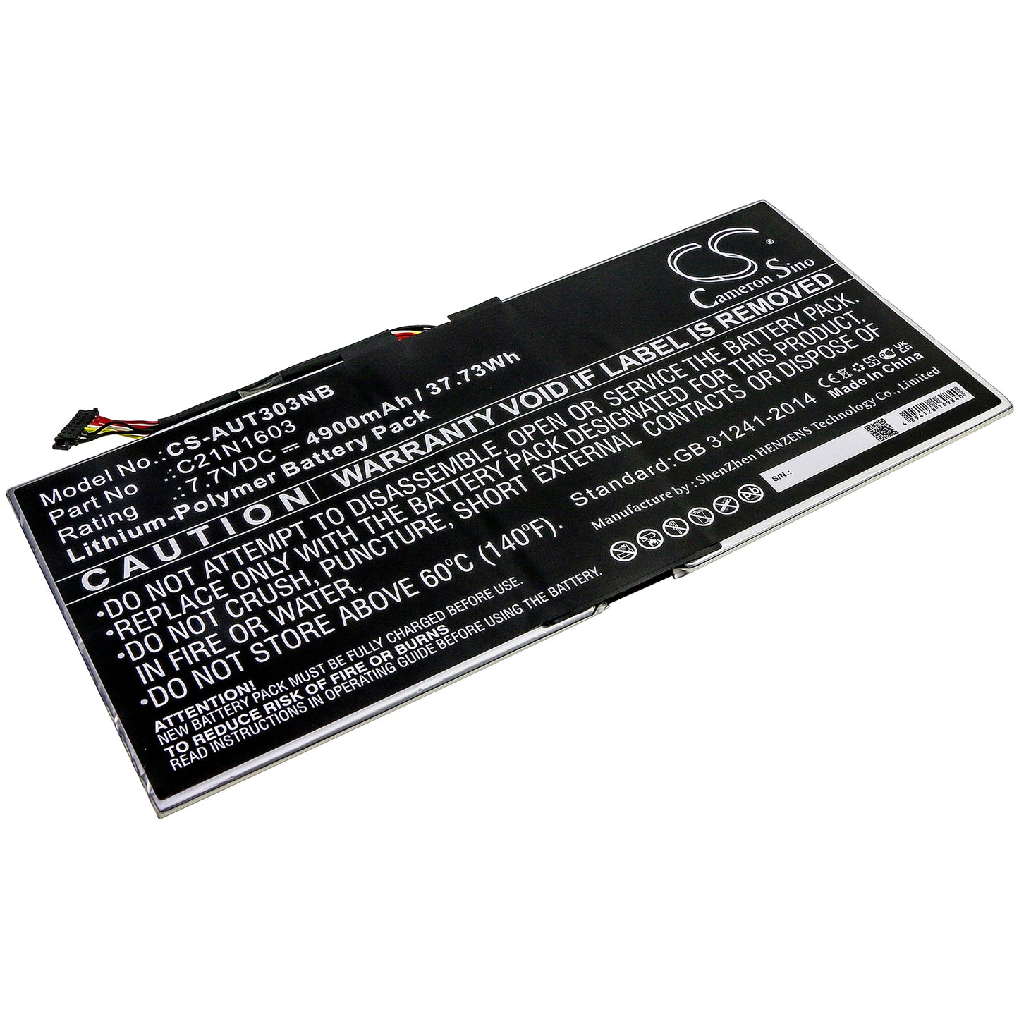 Battery for Asus B9440UA 4900mAh / 37.73Wh