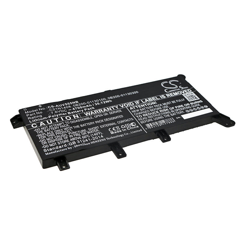 Akku Asus F555LD-XO492H 4700mAh / 35.72Wh