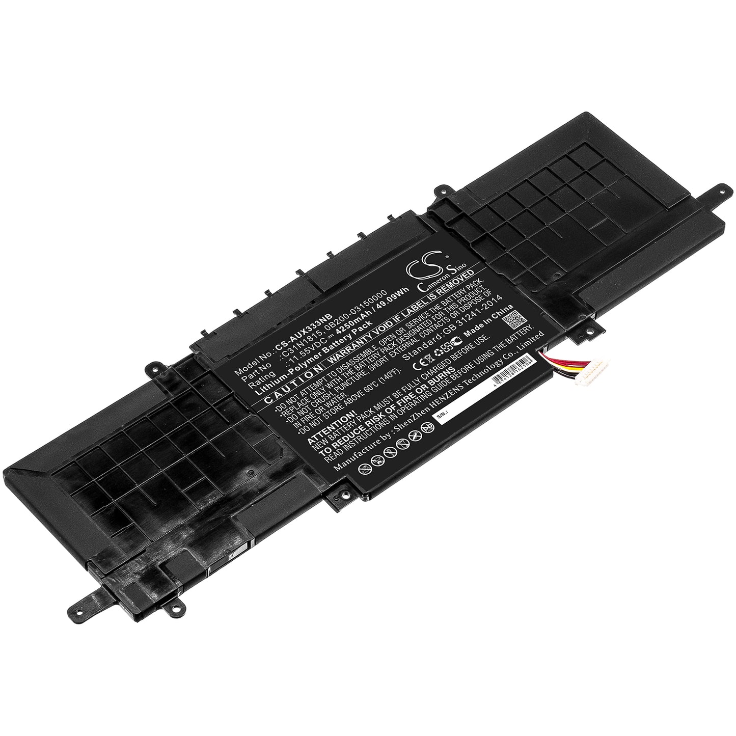 Batteri till Asus ZenBook UX333FA-A3076T 4250mAh / 49.09Wh