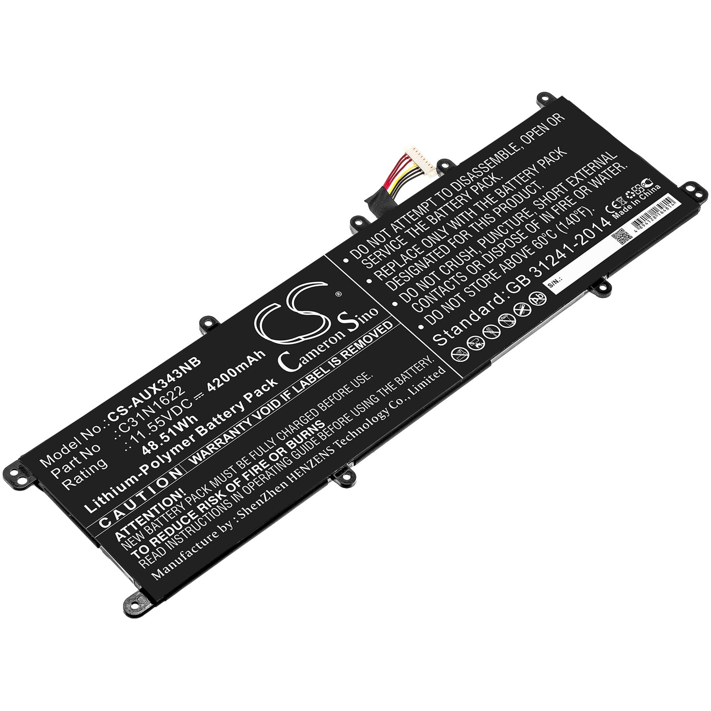 Akku Asus UX530UQ-FY003T 4200mAh / 48.51Wh