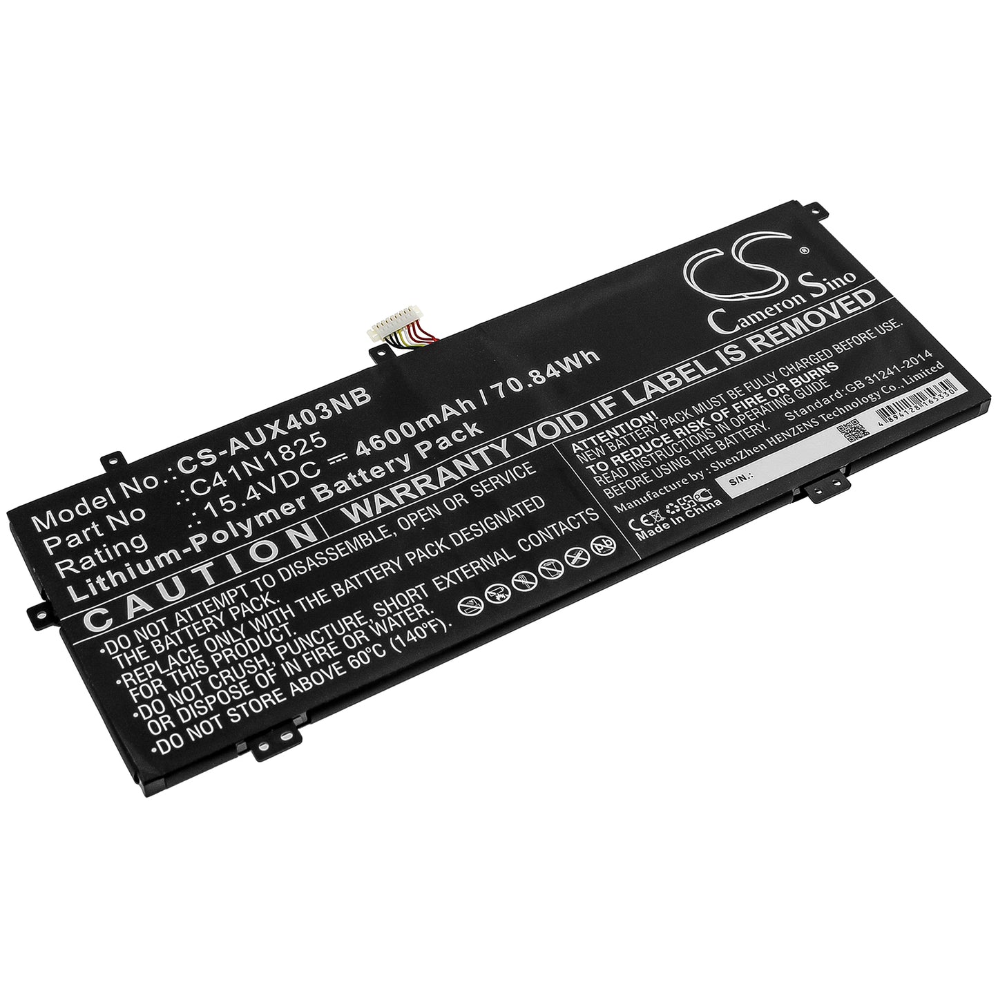Batteri till Asus X403FA-EB021T 4600mAh / 70.84Wh