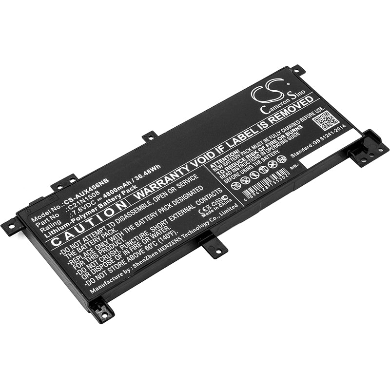Batteri till Asus X456UV 4800mAh / 36.48Wh