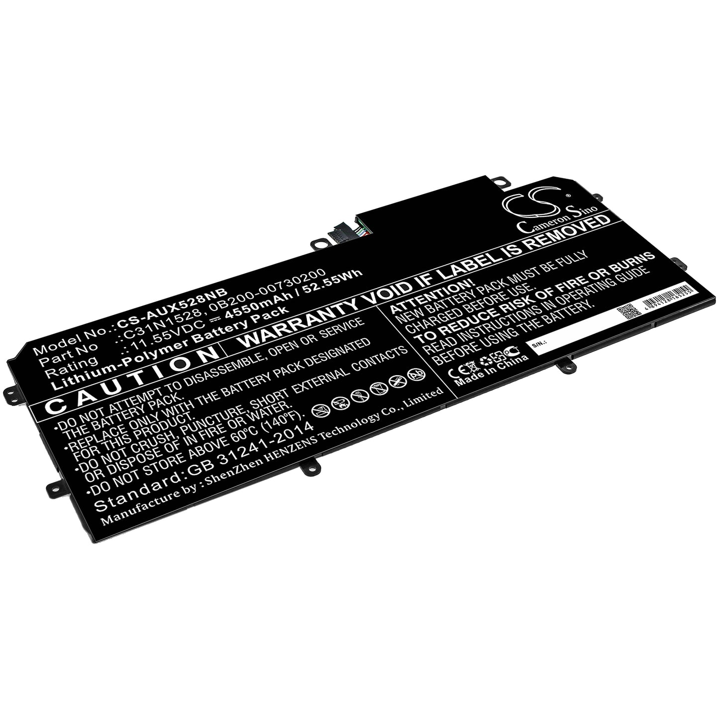 Batteri till Asus Zenbook UX360CA-UBM1T 4550mAh / 52.55Wh