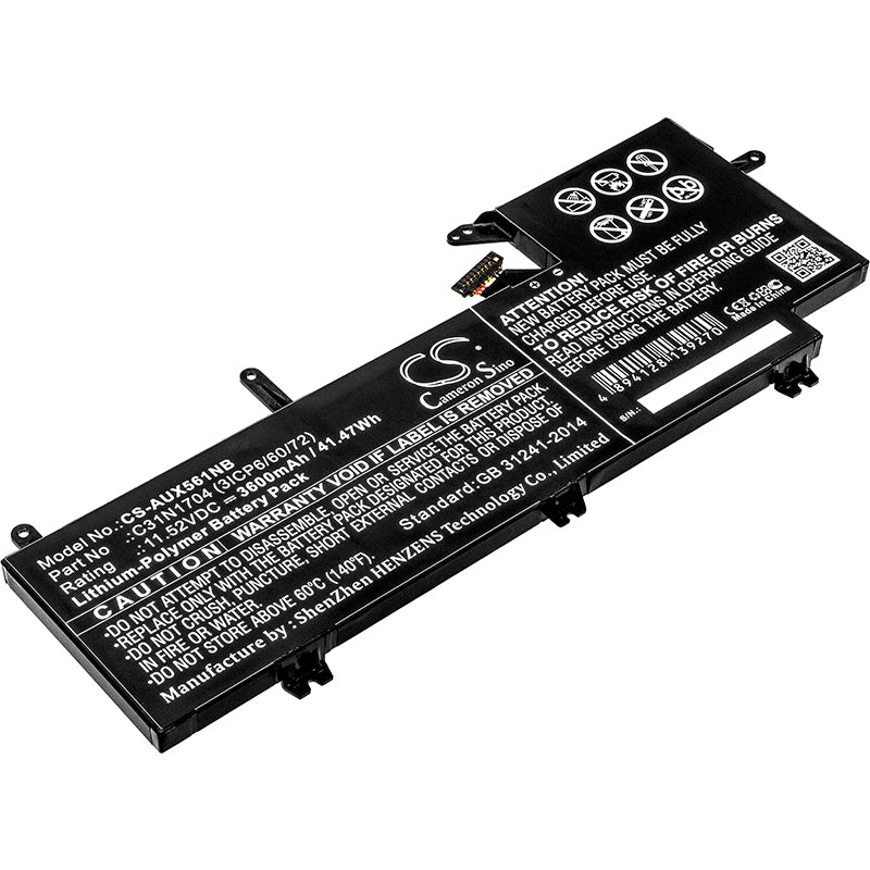 Batteri till Asus UX561UD-BO005R 3600mAh / 41.47Wh