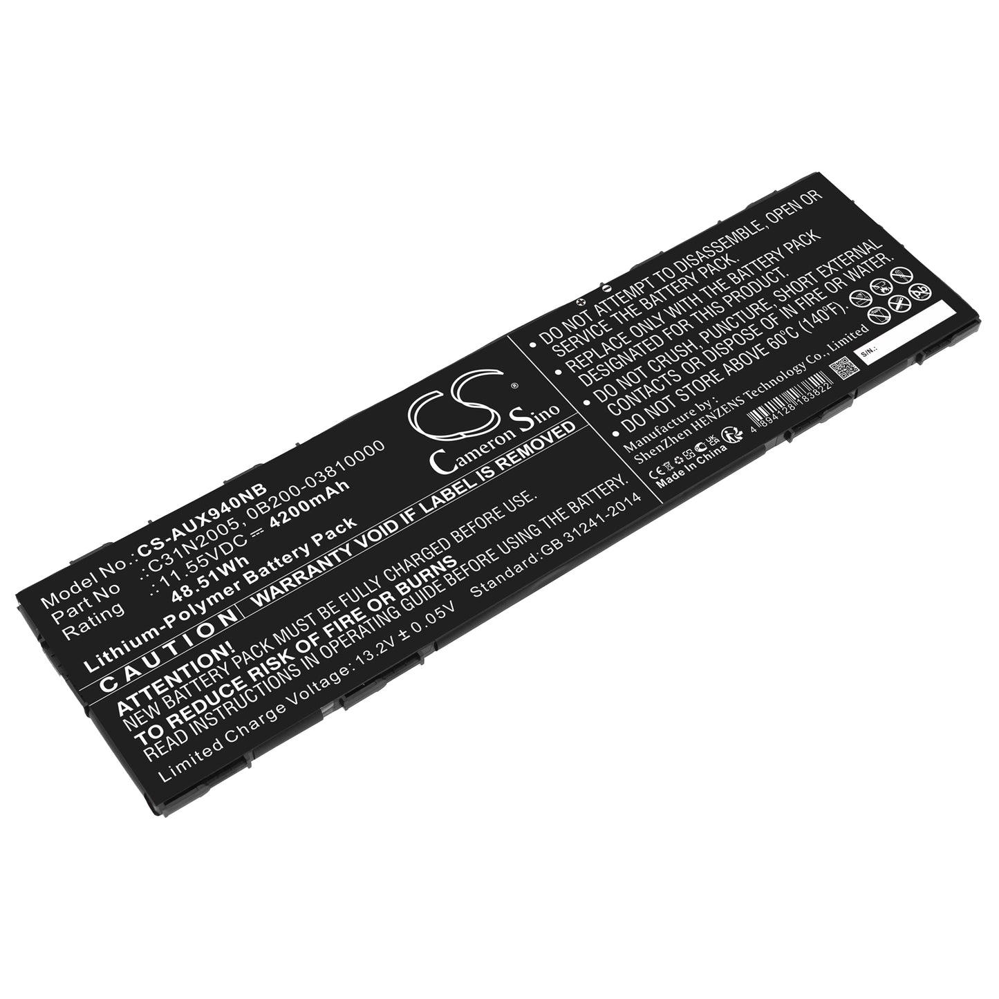 Akku Asus B3402FEA-FVP1333R 4200mAh / 48.51Wh