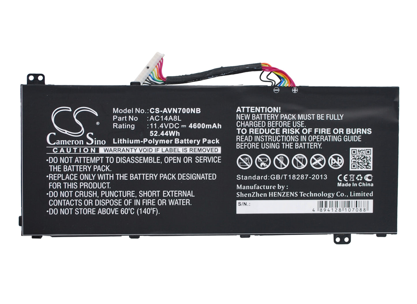 Battery for Acer Aspire VN7-591G-77FS 4600mAh / 52.44Wh