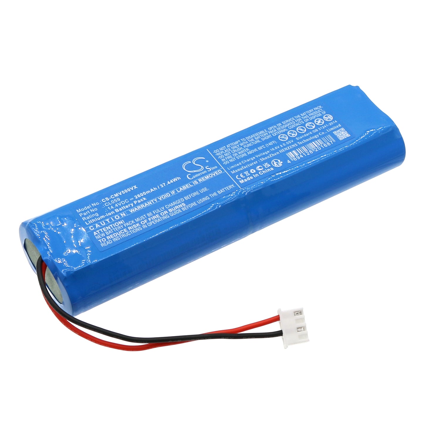 Battery for CleanMate RV500 2600mAh / 37.44Wh