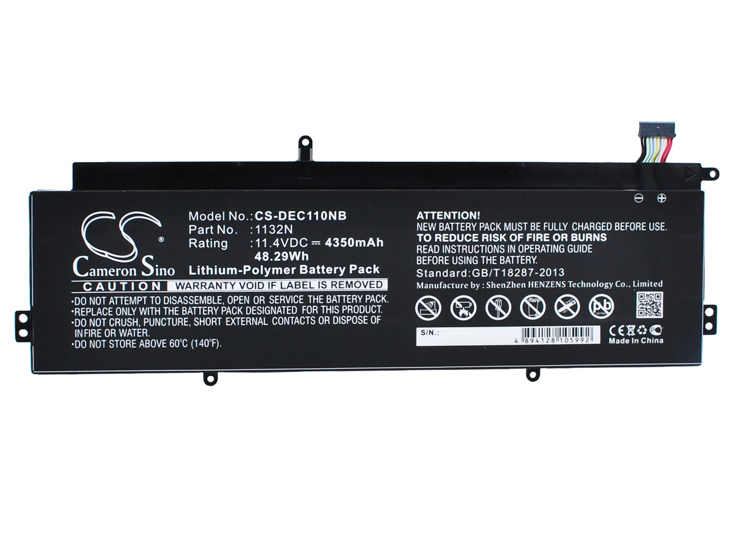 Battery for DELL Chromebook 11 4350mAh / 49.59Wh