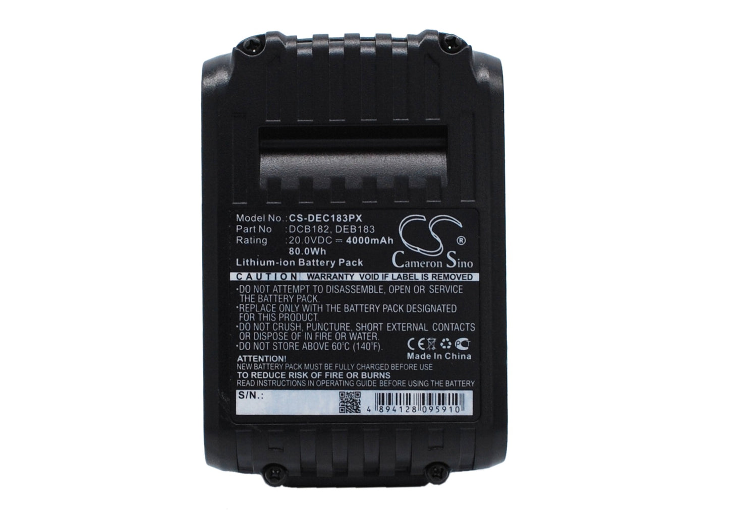 Batteri till DeWalt DCS391L1 4000mAh / 80.00Wh