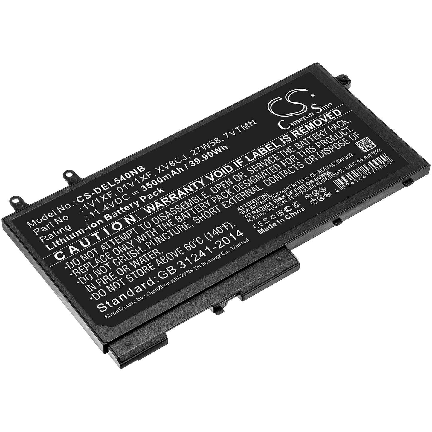 Batteri till DELL Latitude 5411 3500mAh / 39.90Wh