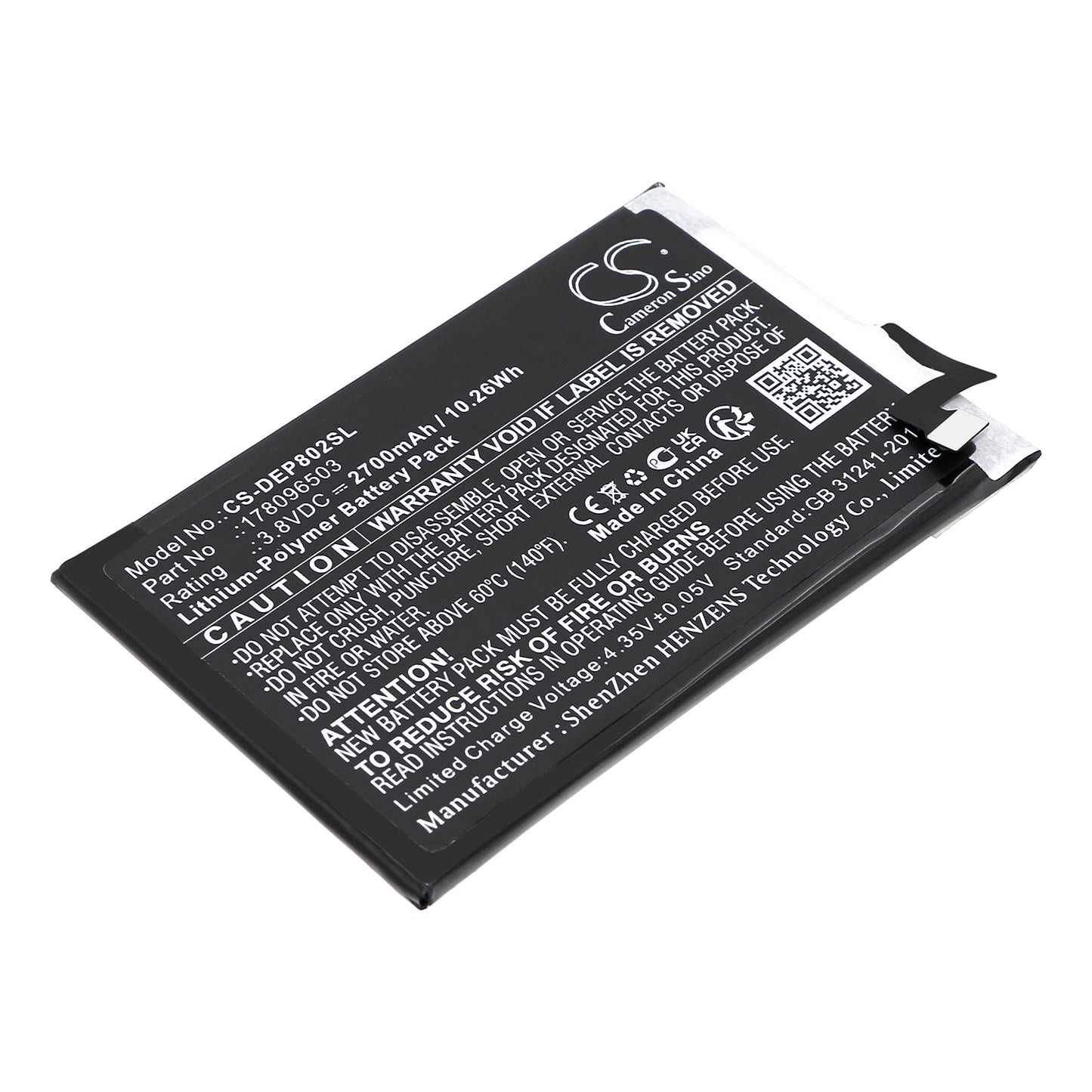 Battery for Doro 8020X 2700mAh / 10.26Wh
