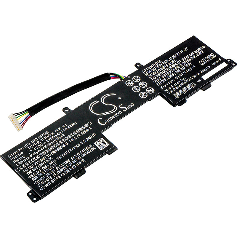 Battery for DELL Latitude 13 7350 2700mAh / 19.98Wh