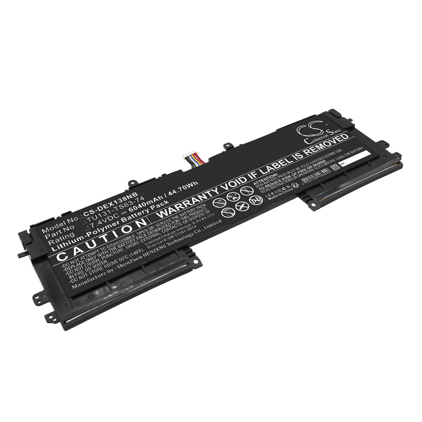 Battery for DELL XPS13D-3708 6040mAh / 44.70Wh