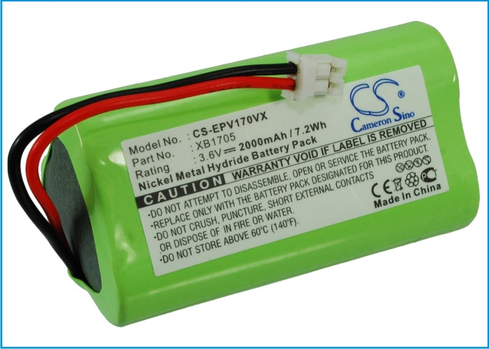 Batteri till Euro Pro Shark V1705 2000mAh / 7.20Wh