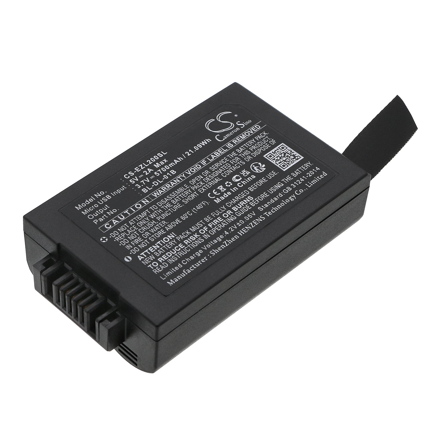 Battery for Ezviz DL30VS 5700mAh / 21.09Wh