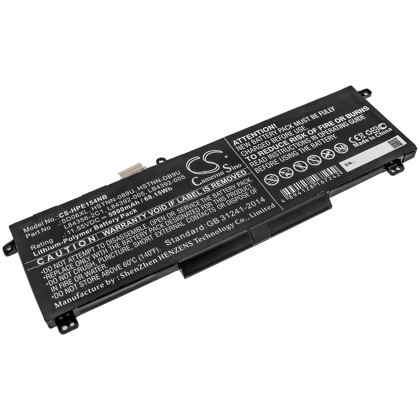 Akku HP Omen 15-EKk0009TX 5900mAh / 68.15Wh