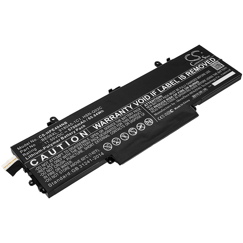 Battery for HP EliteBook 1040 G4(2YG67PA) 5700mAh / 65.84Wh