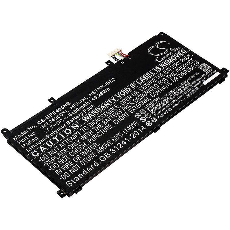 Battery for HP Elite x2 1013 G3 2TT42EA 6400mAh / 49.28Wh