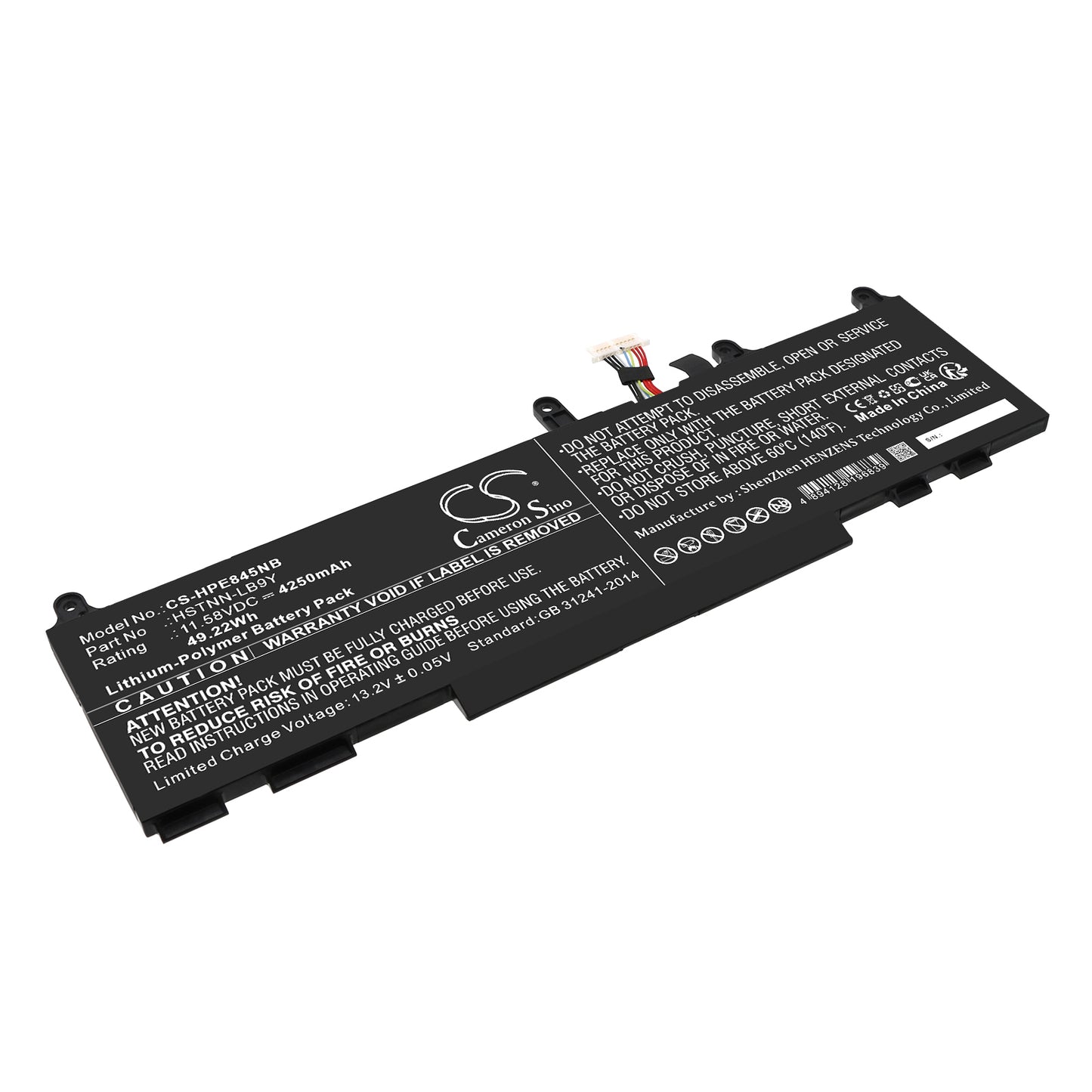 Batteri till HP EliteBook 830 G9 6K968PA 4250mAh / 49.22Wh