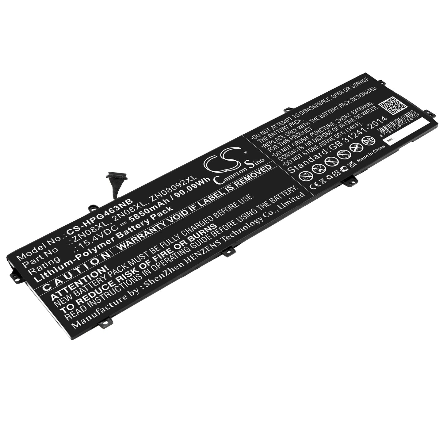 Batteri till HP ZBook Studio G4-Y6K17EA 5850mAh / 90.09Wh