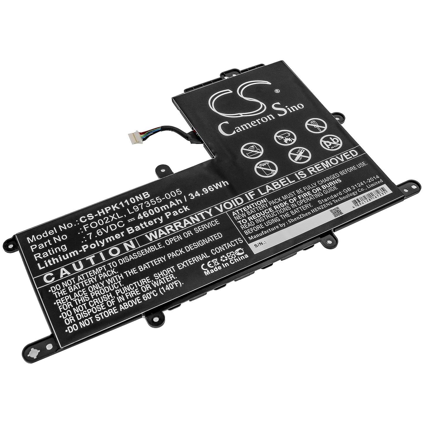 Batteri till HP Chromebook 11A-NA 4600mAh / 34.96Wh