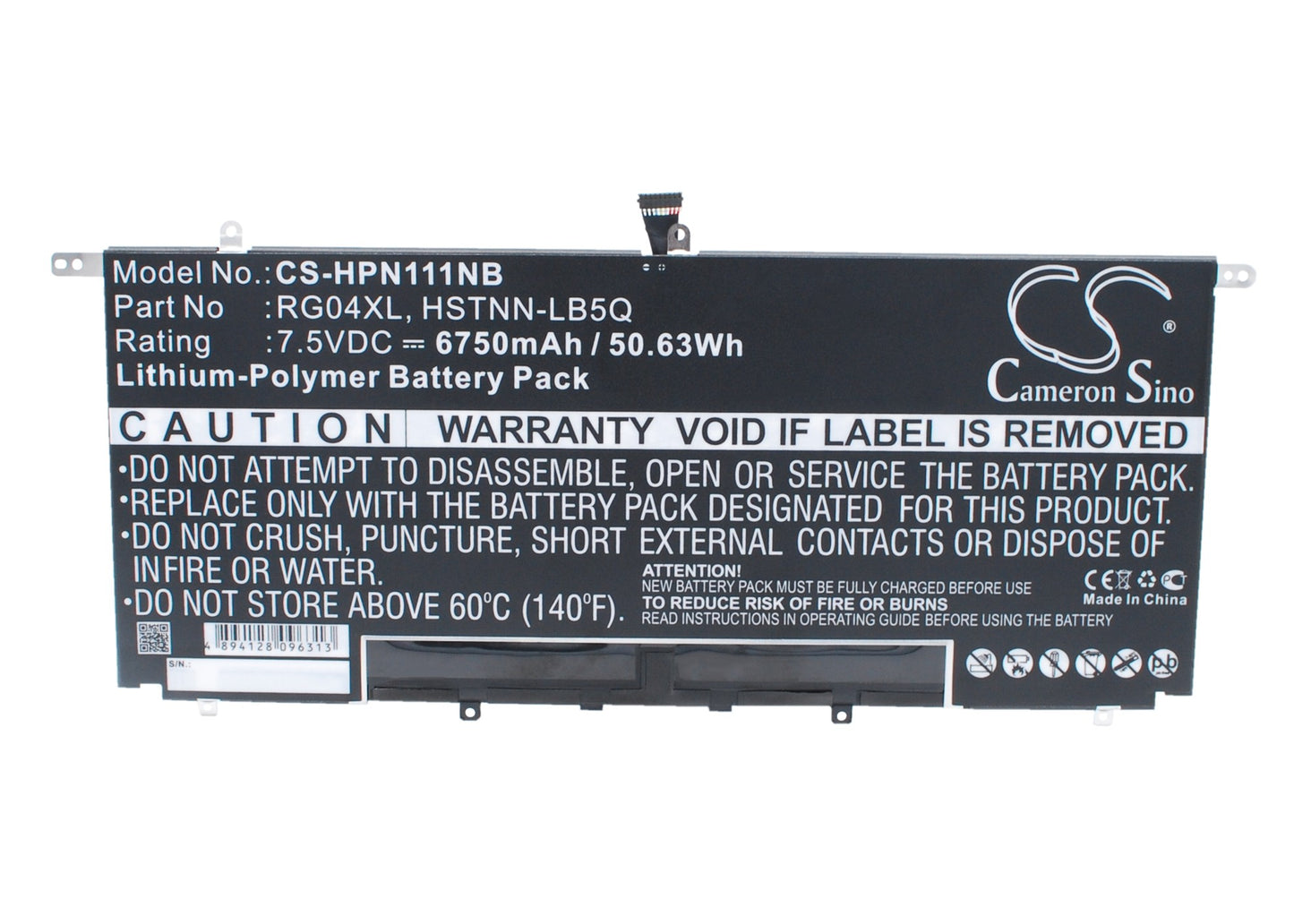 Battery for HP Specter 13-3010LA Ultrabook 6750mAh / 50.63Wh