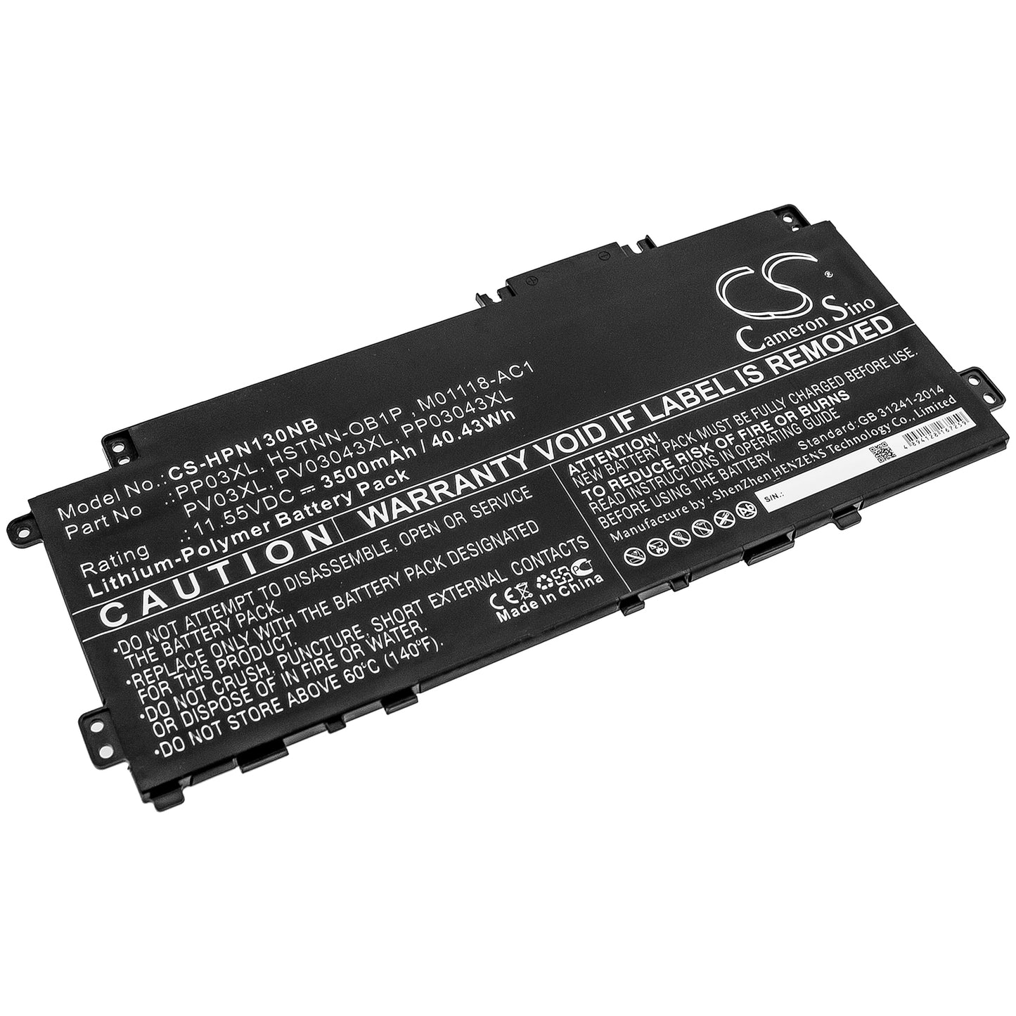 Batteri till HP Pavilion 14-DV 3500mAh / 40.43Wh