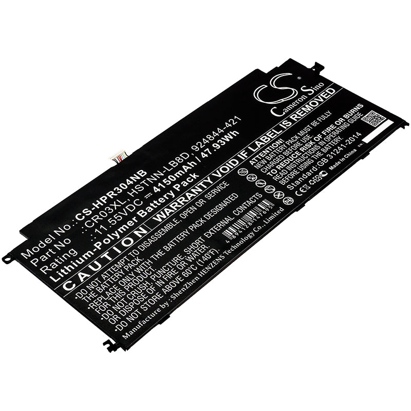 Battery for HP ENVY x2 12-g002no 4150mAh / 47.93Wh