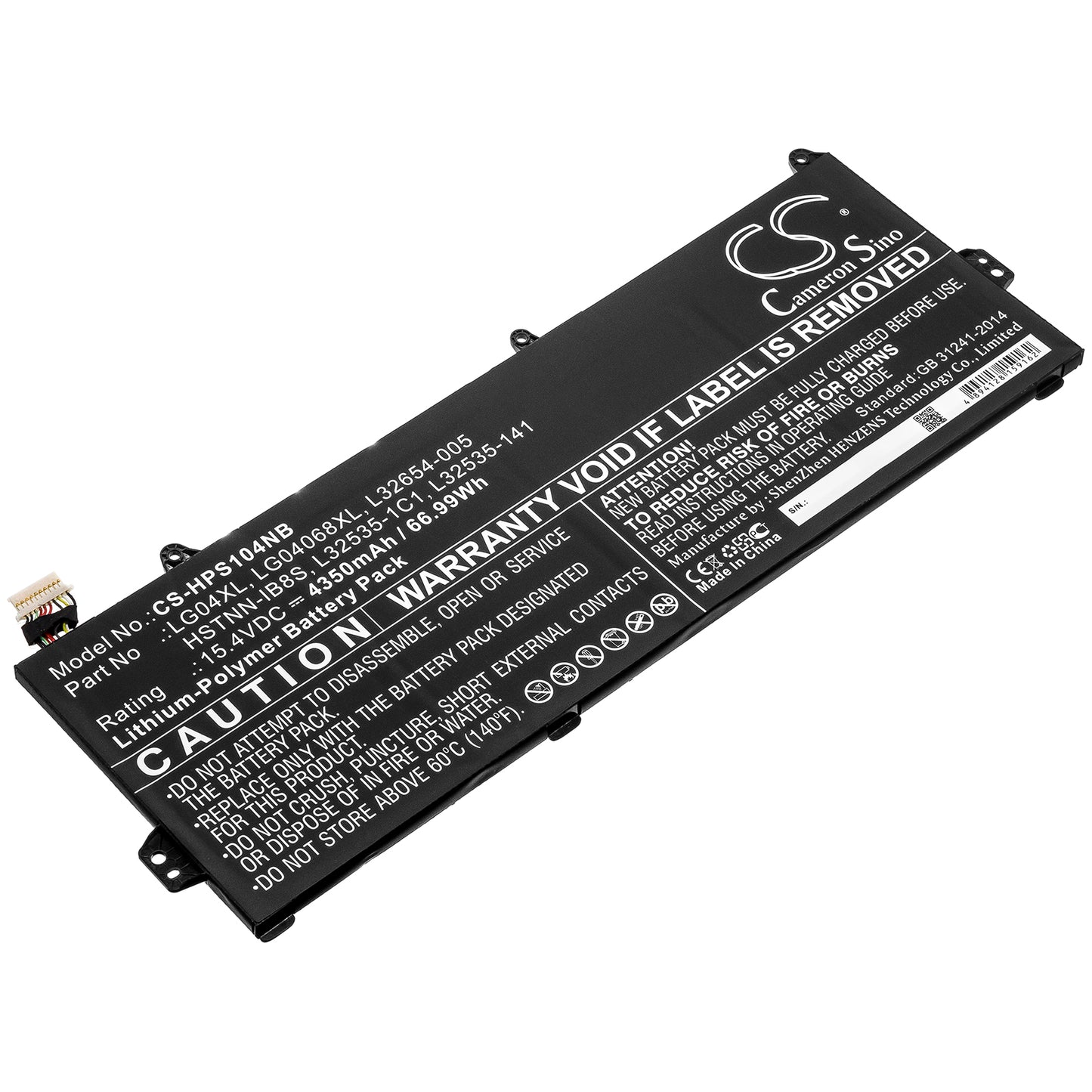 Battery for HP Pavilion 15-cs1114TX 4350mAh / 66.99Wh