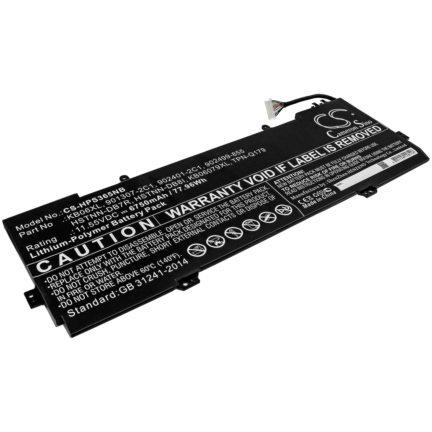 Batteri till HP Spectre x360 15-bl030ng 6750mAh / 77.96Wh