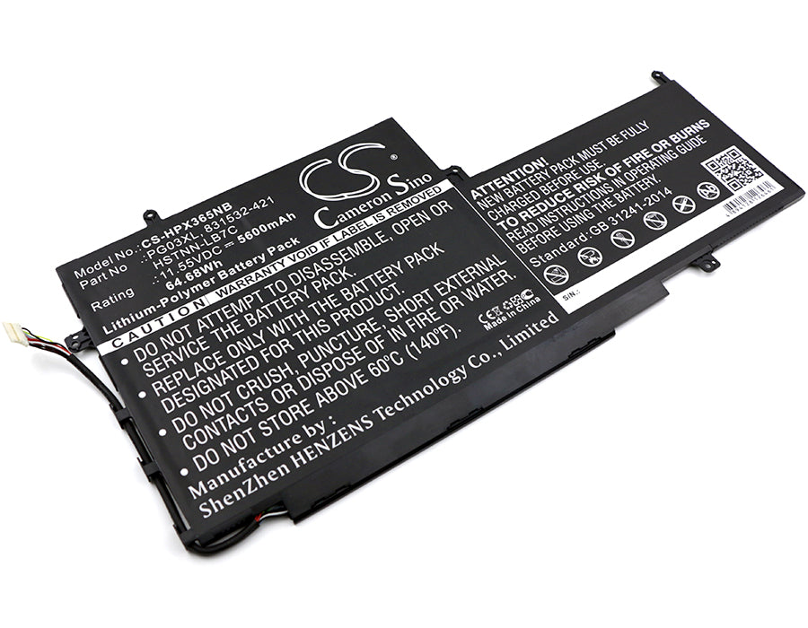 Battery for HP Gaming Pavilion 15-dk0005nj 5600mAh / 64.68Wh