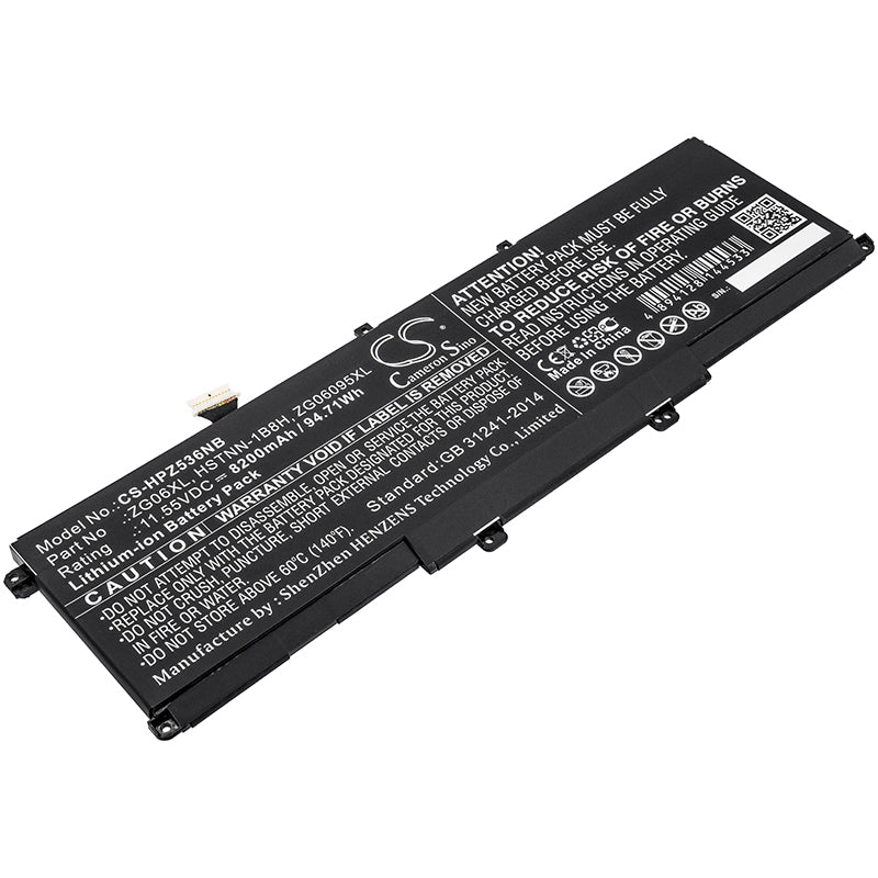 Battery for HP ZBook Studio G5 2ZC50EA 8200mAh / 94.71Wh